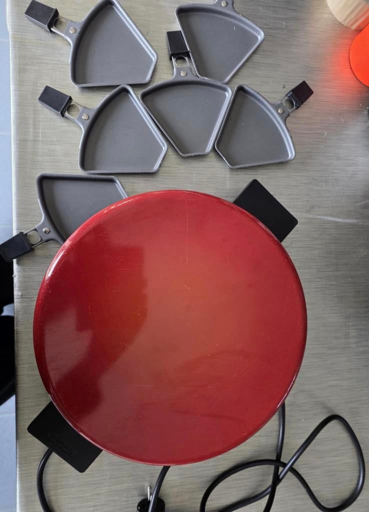 Tefal appareil à raclette 6 personnes plaque orange, Enlèvement