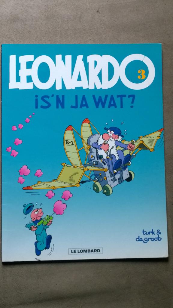 Leonardo 3: Is 'n ja wat? - 3 boeken kopen = 4de boek gratis, Enlèvement ou Envoi, Une BD, Comme neuf, Turk & de Groot