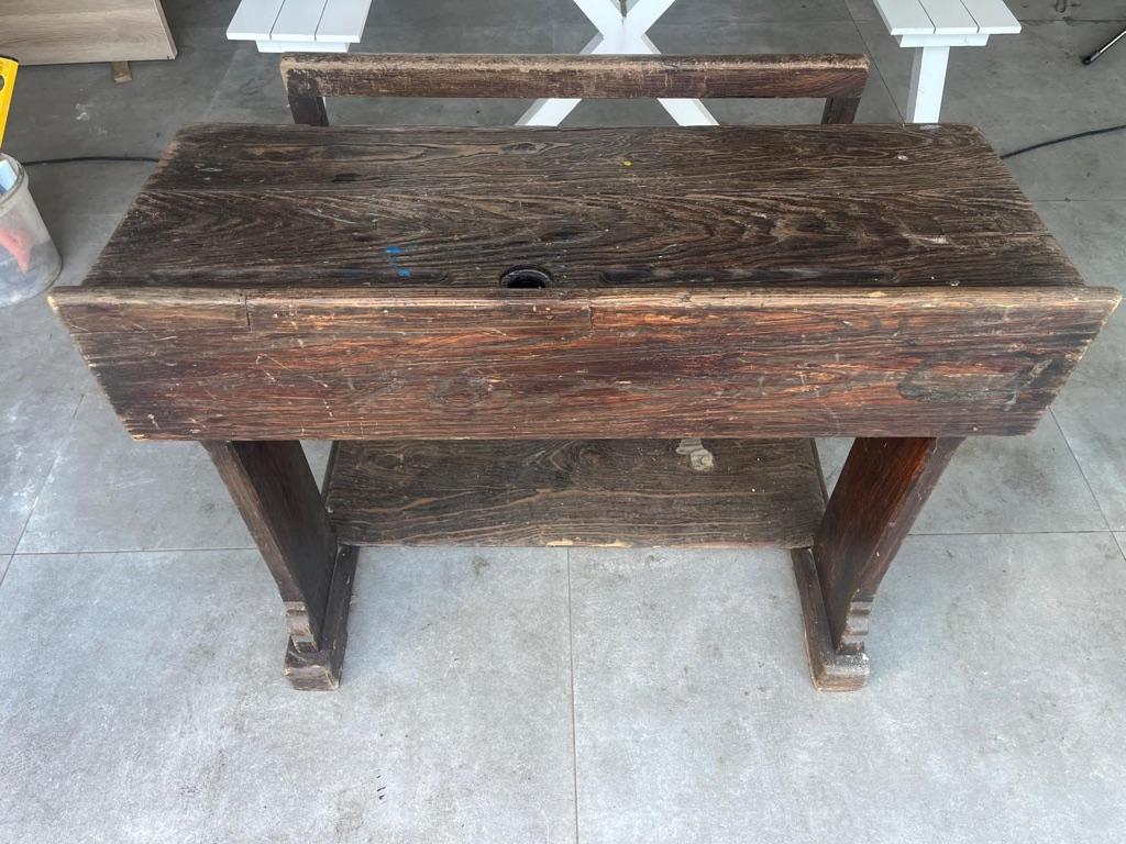 Oude schoolbank, Huis en Inrichting, Ophalen, Gebruikt