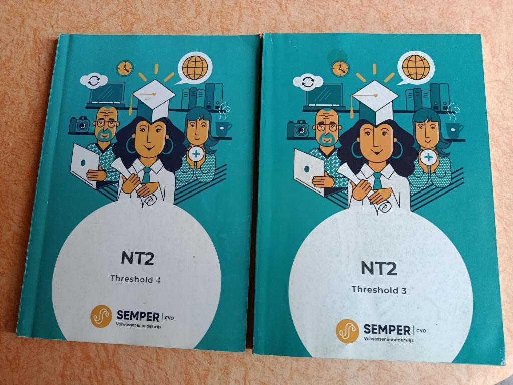 2 CURSUSSEN: NT2 Threshold 3 en 4, Semper CVO VOLWASSENONDER, Boeken, Ophalen of Verzenden, Zo goed als nieuw, Overige niveaus