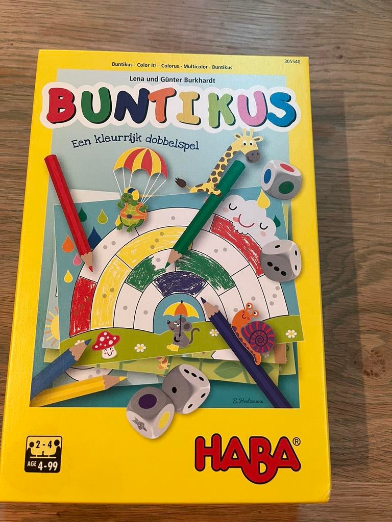 Haba - kleurrijk dobbelspel, Hobby en Vrije tijd, Een of twee spelers, Ophalen of Verzenden, Gebruikt, Haba