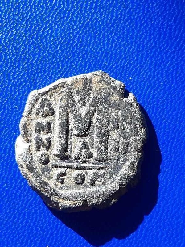 569 Byzantijnse Rijk follis Justinus II Constantinopel, Verzenden, Overige landen, Losse munt