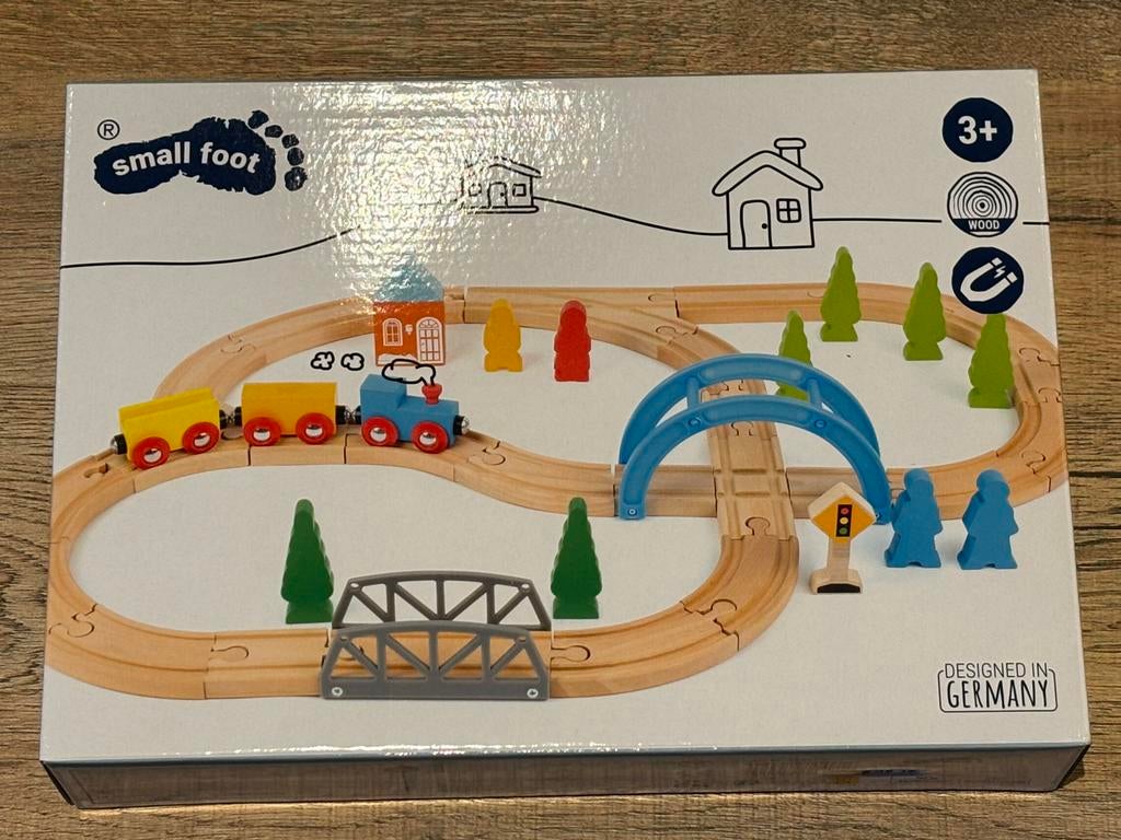 40 delige houten trein small foot, Enlèvement ou Envoi, Neuf, Autres types