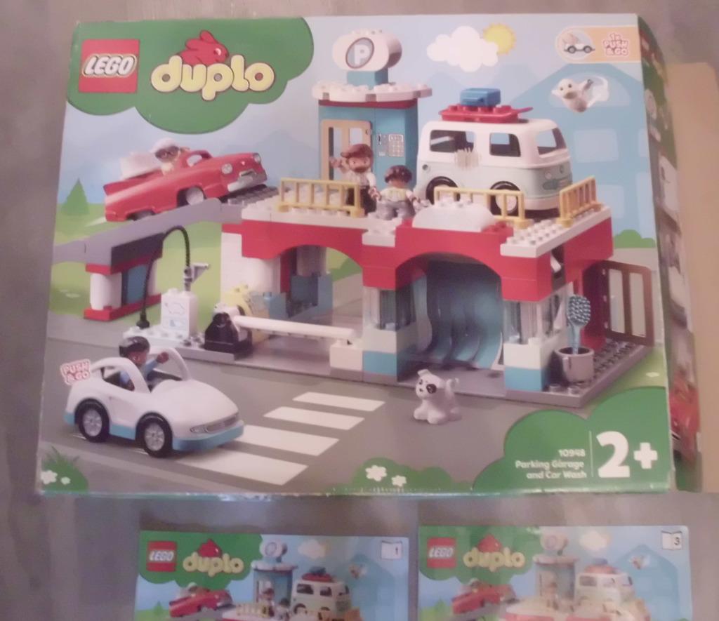 garage car-wash DUPLO 10948 avec boîte et plan de montage, Enlèvement, Comme neuf, Ensemble complet, Duplo