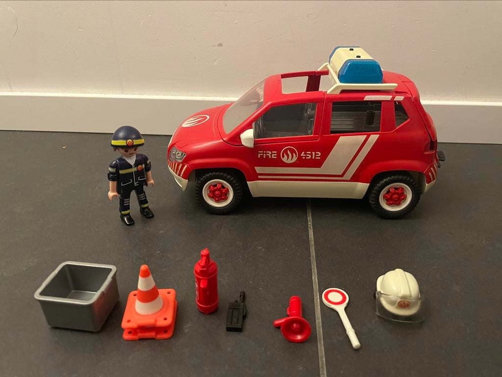 Playmobil brandweerauto, Ophalen, Gebruikt