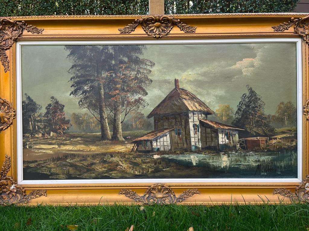 schilderij mollin, Antiek en Kunst, Ophalen