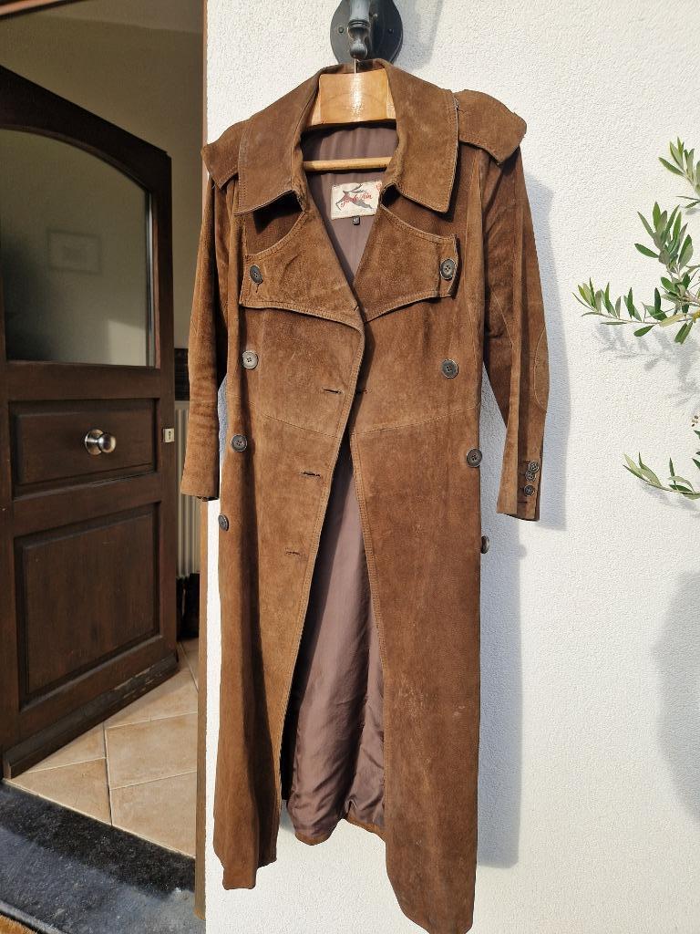 Manteau en daim Suedeskin - Taille 42, Suedeskin, Bruin, Maat 42/44 (L), Ophalen of Verzenden
