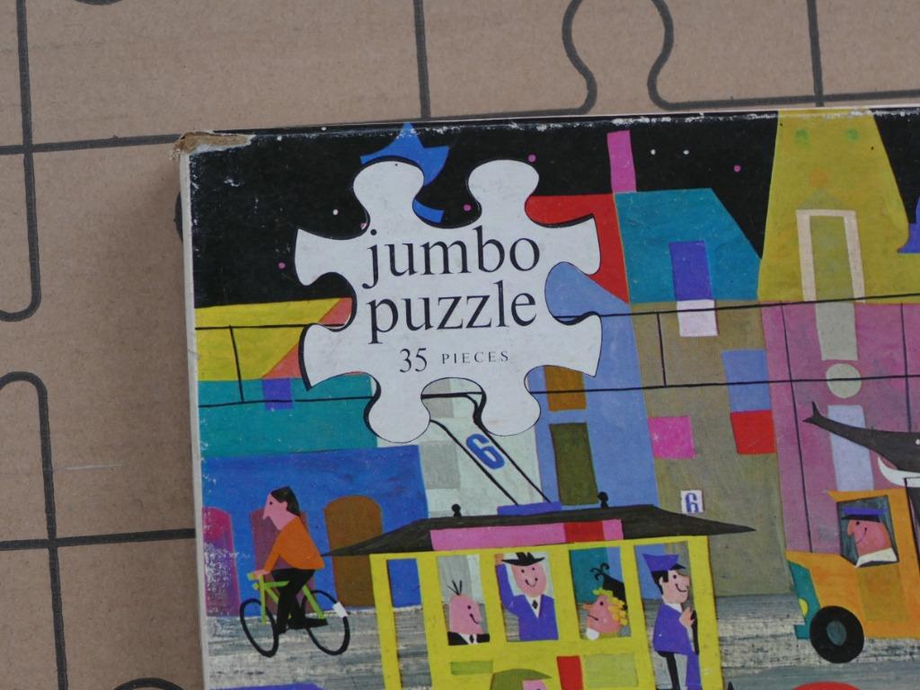 Oude vintage Jumbo puzzel, Ophalen of Verzenden, 10 tot 50 stukjes, Gebruikt, 6 jaar of ouder