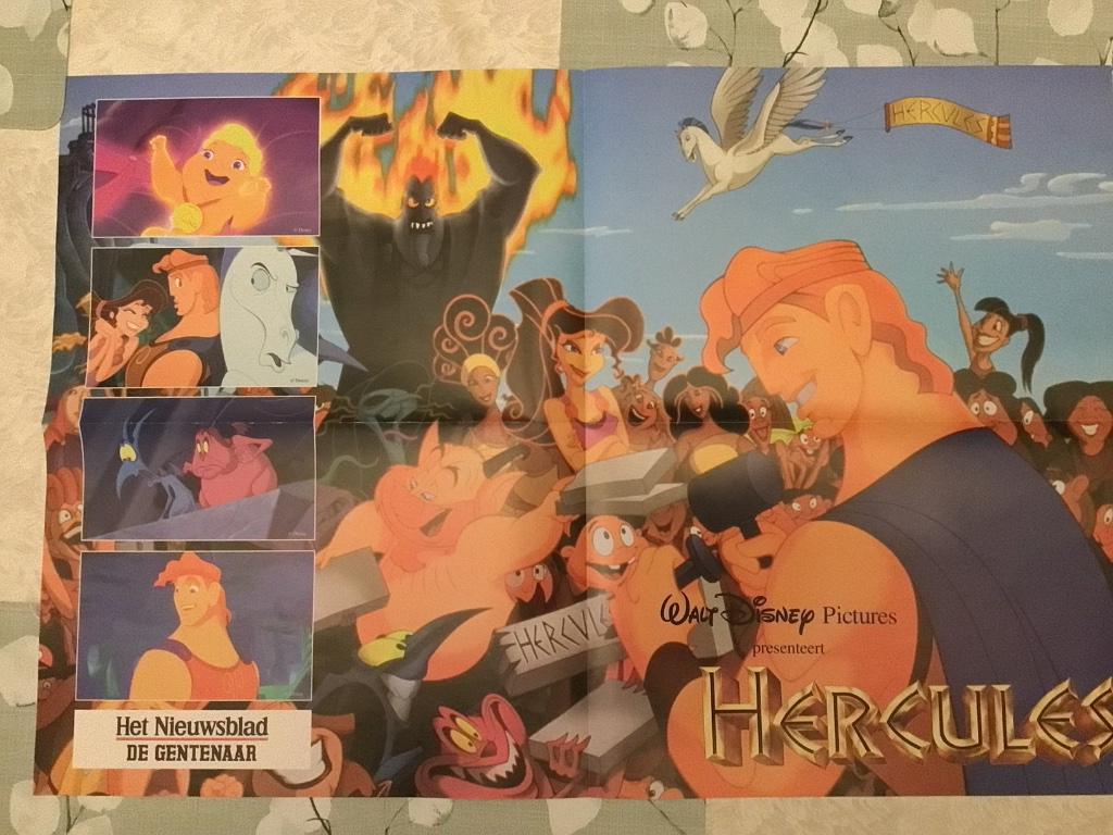 Poster Hercules Walt Disney pictures 1997, Verzamelen, Ophalen of Verzenden