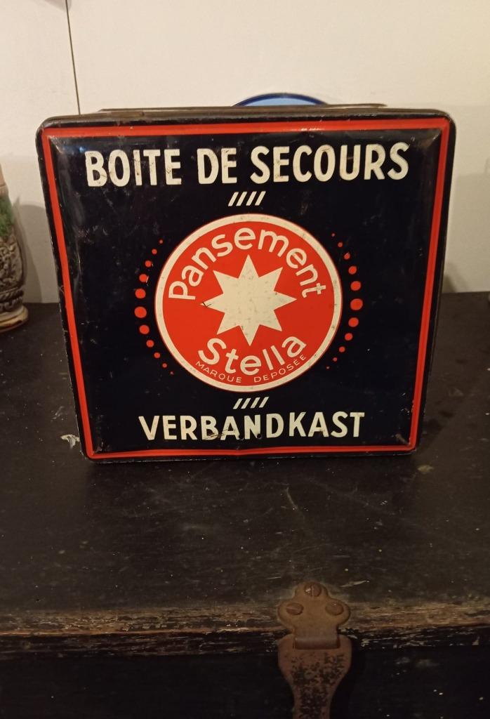 blikken doos  " verbandkast "  boite de secours, Collections, Enlèvement ou Envoi