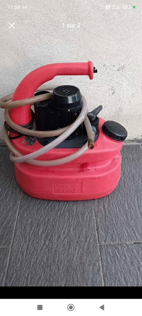 Machine a détartrer ridgid, Bricolage & Construction, Outillage | Pièces de machine & Accessoires, Enlèvement, Comme neuf