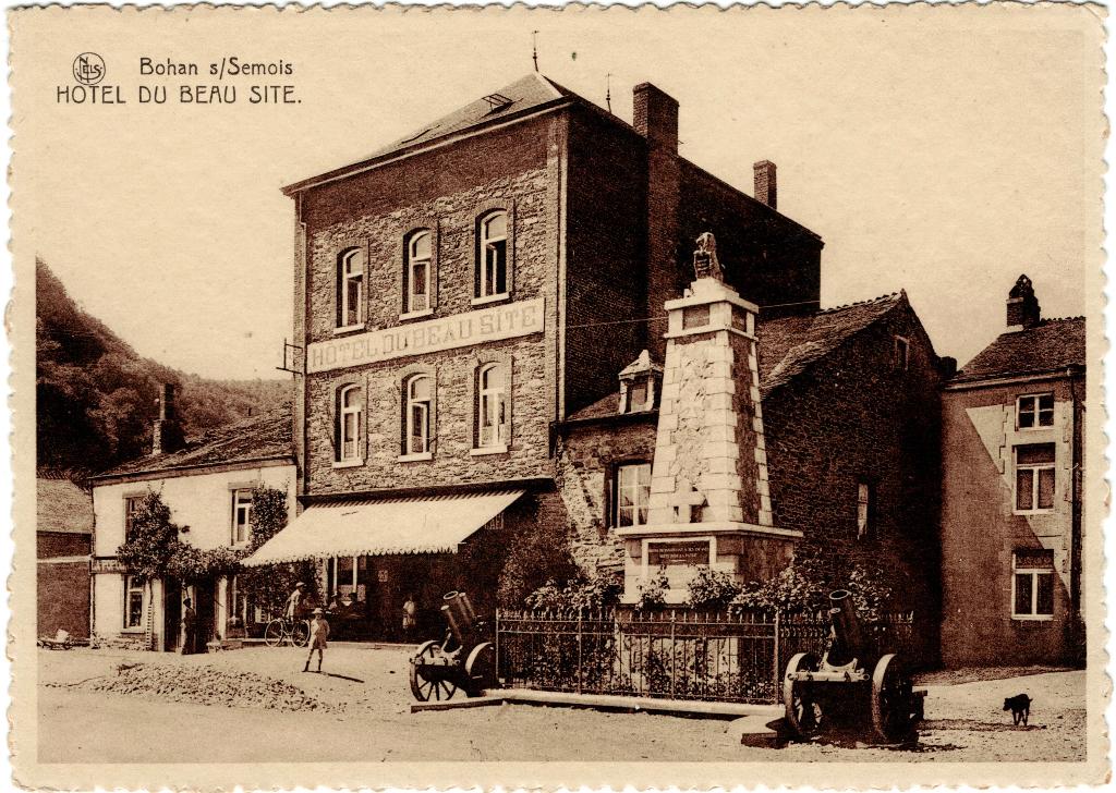Bohan-sur-Semois Hôtel du Beau Site, Envoi, 1920 à 1940, Non affranchie, Namur