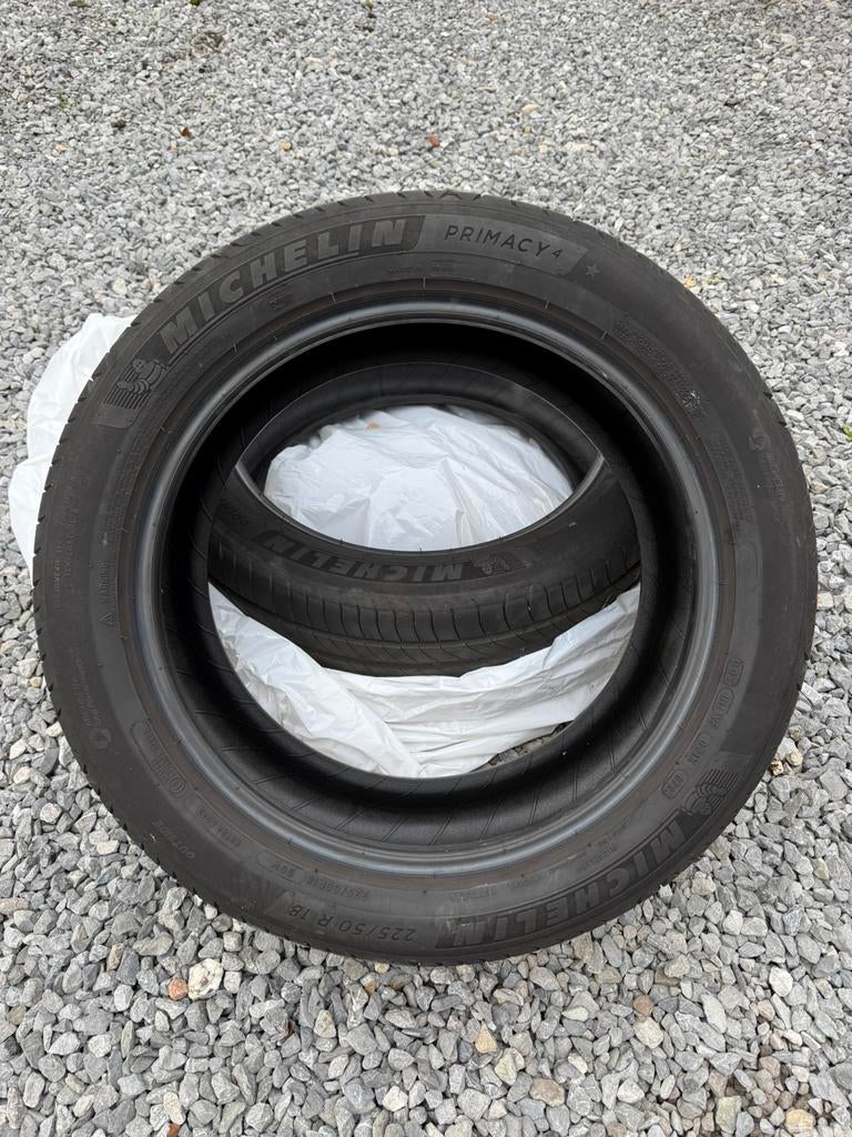 Michelin Primacy 4 (2 banden) in goede staat!, Auto-onderdelen, Banden en Velgen, Ophalen, 18 inch, Gebruikt, Band(en)