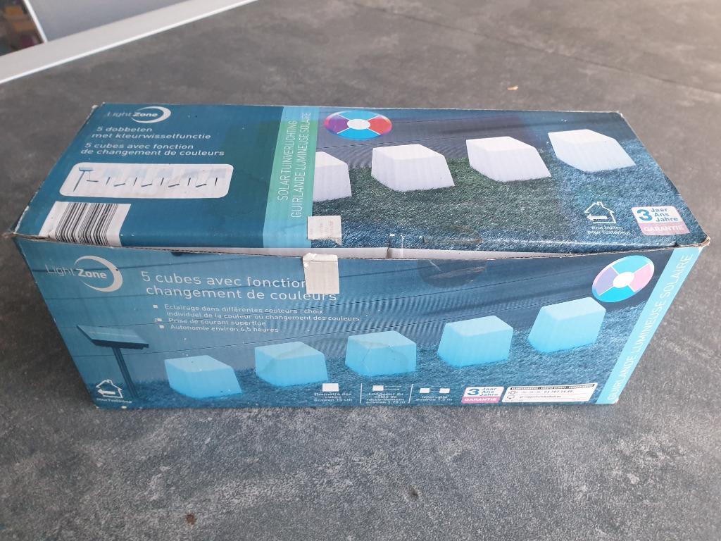 TUINVERLICHTING SOLAR CUBES, Neuf, LED, Enlèvement ou Envoi, Énergie solaire