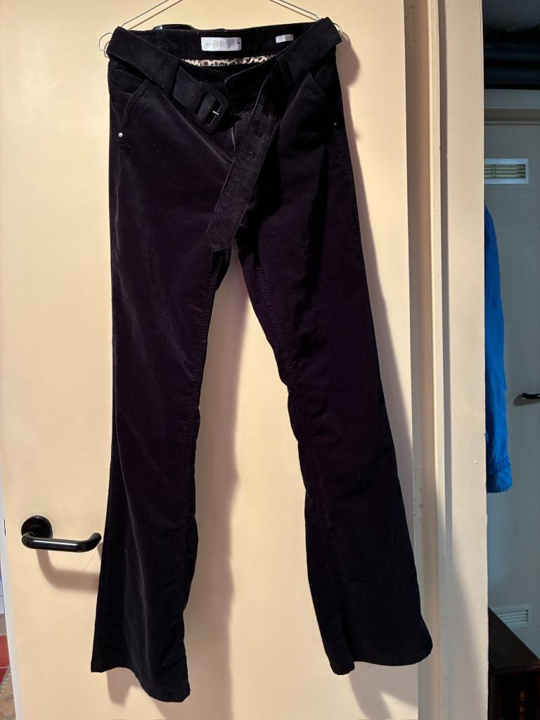 Zwarte corduroy jeans, Ophalen, Blauw, Nieuw, W28 - W29 (confectie 36)