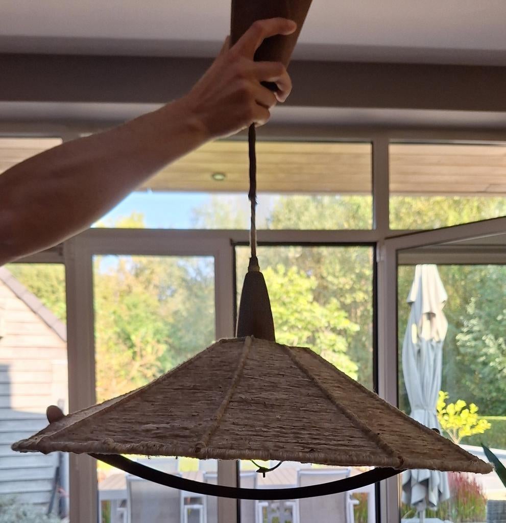 Lampe suspendue vintage tamde leuchten design scandinave, Maison & Meubles, Enlèvement ou Envoi, Comme neuf