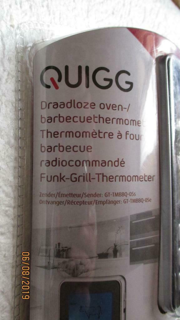 'QUIGG' - Thermomètre A Four & Barbecue Digital Radiocommand, Enlèvement ou Envoi, Neuf