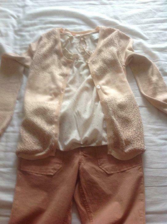 CKS prachtig setje broek, gilet, bloesje maat 10 jaar, Kinderen en Baby's, Kinderkleding | Maat 140, Zo goed als nieuw, Meisje