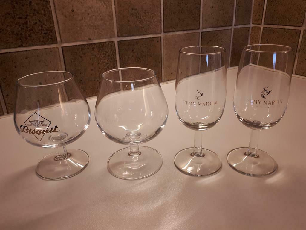 Cognac glazen 1 van Bisquit 3 van Remy Martin, Verzamelen, Ophalen of Verzenden, Zo goed als nieuw