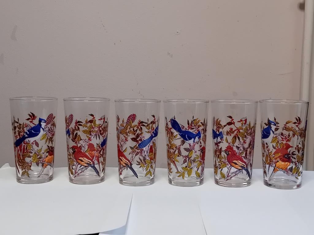 6 Verres Luminarc des années 60, Enlèvement ou Envoi, Comme neuf, Verre à soda