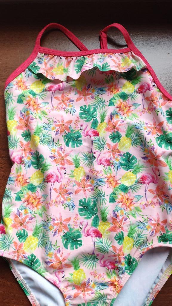 Zomers tropisch roos badpak flamingo flamingo's NIEUW 128, Ophalen of Verzenden, Nieuw, Maat 128, Badpak