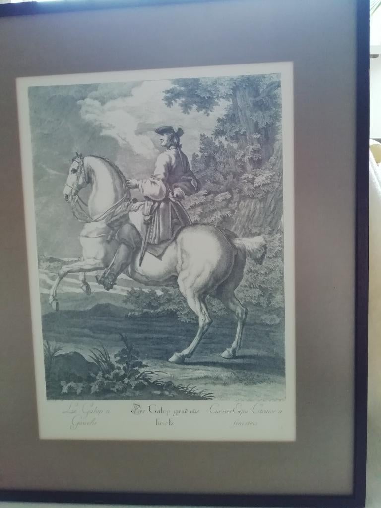 Vintage kader lijst Ridinger, Antiek en Kunst, Ophalen