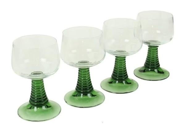 4 Vintage Römer wijnglazen - Jaren '70 - Echte Luminarc !!, Enlèvement ou Envoi