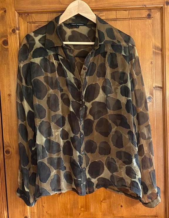 Mooie zijden blouse Point  Virgule Dames maat 3, Kleding | Dames, Verzenden, Zo goed als nieuw