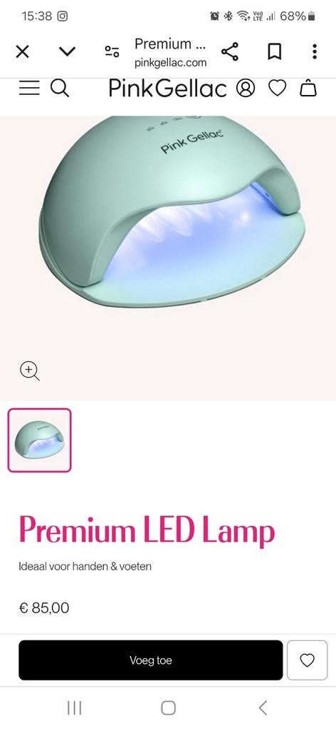 Pink Gellac premium LED lamp, Ophalen of Verzenden, Zo goed als nieuw
