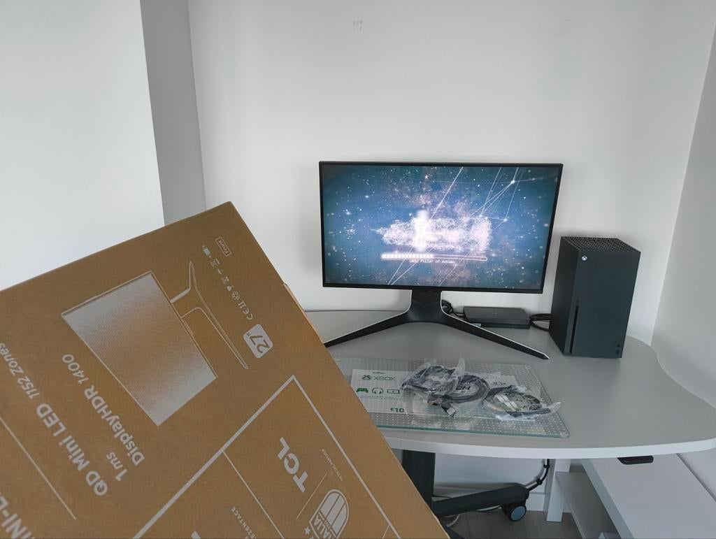 Tcl 4k gsync mini led 160hz hdr 1400 monitor  27 inch, Ophalen, LED