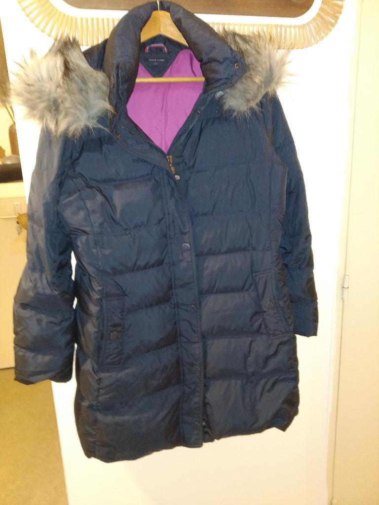 DOUDOUNE FEMME HILFIGER, Ophalen, Blauw, Maat 42/44 (L), Zo goed als nieuw