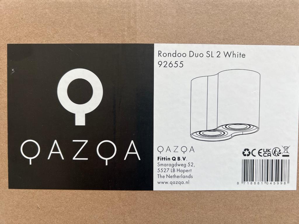 Dubbele opbouwspot plafond qazqa, Huis en Inrichting, Ophalen of Verzenden, Nieuw, Plafondspot of Wandspot, Led