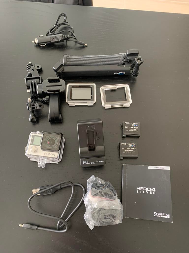 GoPro Hero 4 Zilver, Audio, Tv en Foto, Actiecamera's, Zo goed als nieuw, GoPro