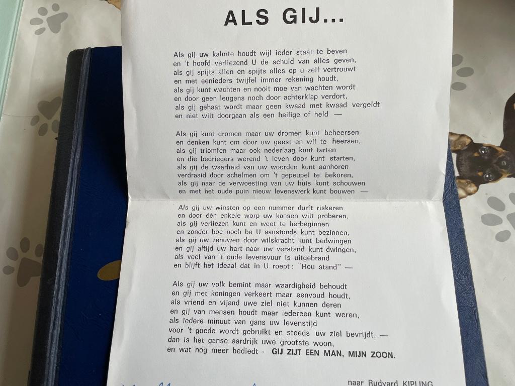 Gedicht met handtekening, Boeken, Gedichten en Poëzie, Gelezen, Ophalen of Verzenden, Eugene Mattelaer, Eén auteur