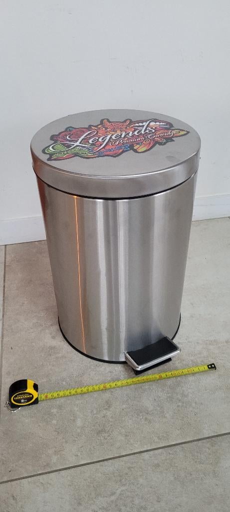 Vuilbak 3L, Maison & Meubles, Accessoires pour la Maison | Poubelles, Utilisé, Métal, Moins de 50 cm, À pédale, Enlèvement