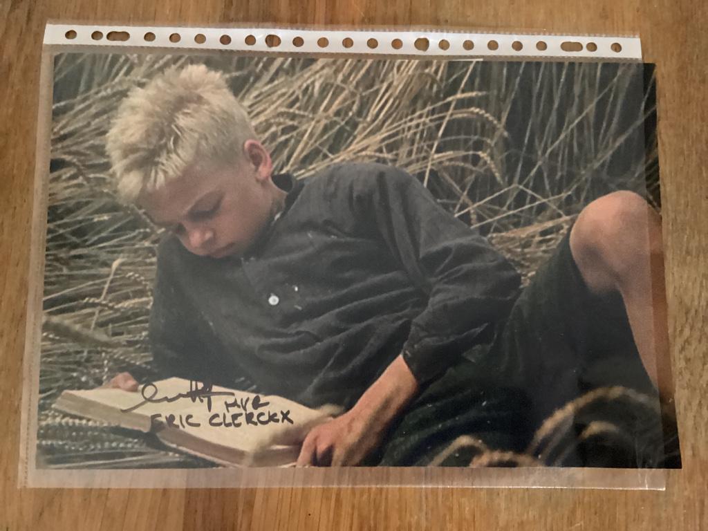 Handtekening Eric Clerckx - de witte van Sichem, Ophalen of Verzenden, Film, Foto of Kaart
