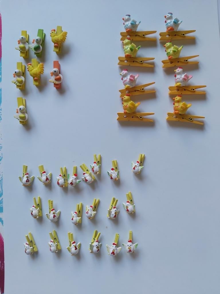 35 wasspeldjes met paasversiering, Divers, Pâques, Enlèvement ou Envoi