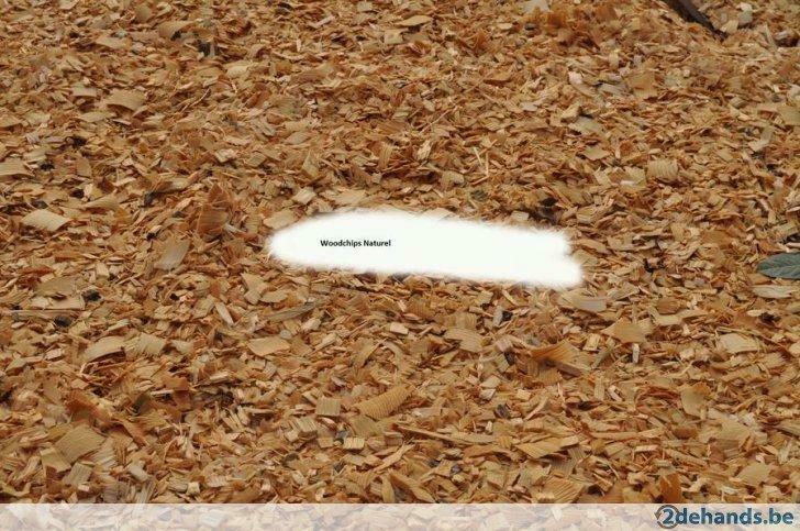 Houtsnippers, woodchips natuurkleur., Tuin en Terras, Ophalen, Boomschors