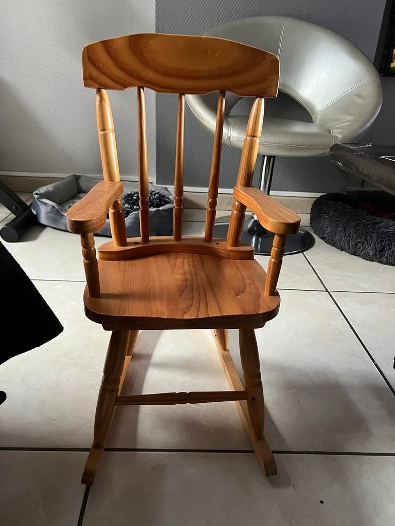 Chaise à bascule pour enfant en bois, Enlèvement, Utilisé, Autres types