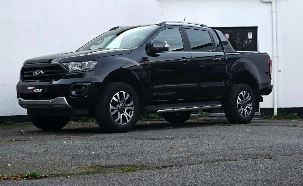 FORD RANGER 2.0BiT UNIEKE EDITIE WILDTRACK 24702 EX BTW/HTVA, Auto's, Automaat, 4 cilinders, 157 kW, Zwart