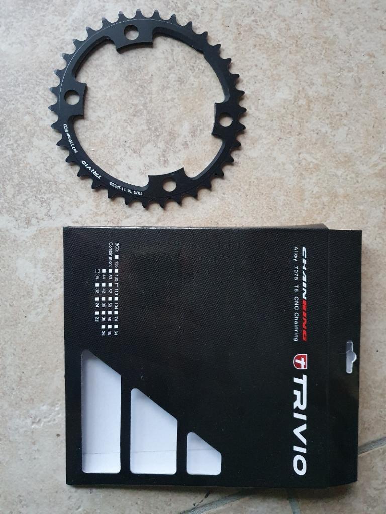 NIEUW Shimano kettingblad recente 4-spaaks racecrank 34 110, Ophalen of Verzenden, Nieuw, Crankstel of Pedalen, Trivio