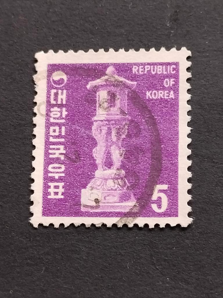 Corée du Sud 1969 - lanterne, Enlèvement ou Envoi, Affranchi, Asie orientale