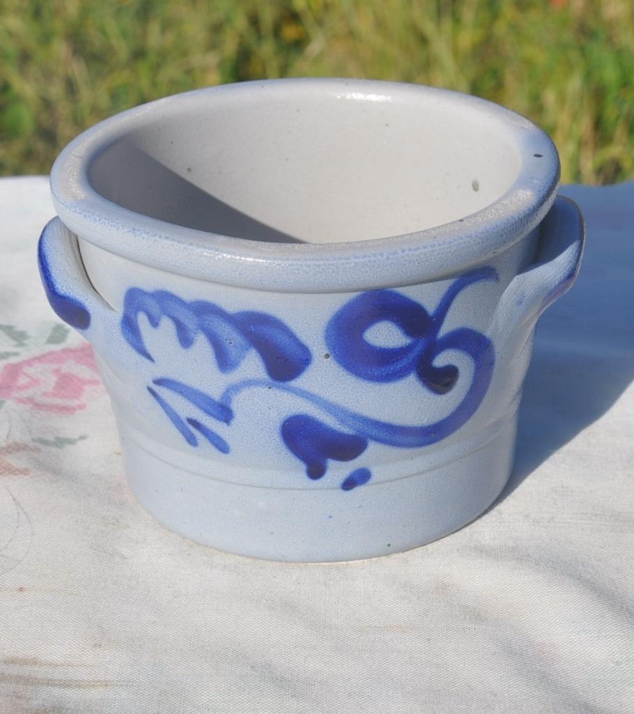 pot avec deux anses gres gris bleu (2), Antiquités & Art, Enlèvement ou Envoi