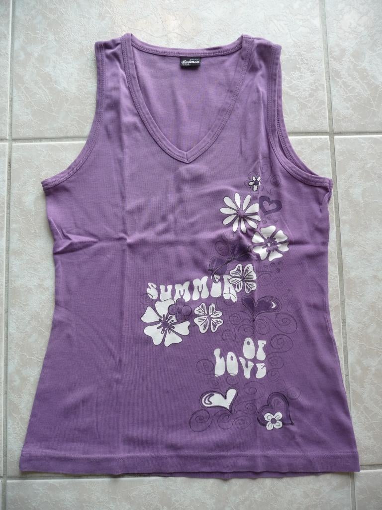 2 topjes Madonna, Kleding | Dames, Maat 42/44 (L), Ophalen of Verzenden, Zonder mouw, Groen