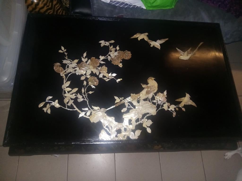 Chinese salontafel parelmoer, Antiek en Kunst, Ophalen
