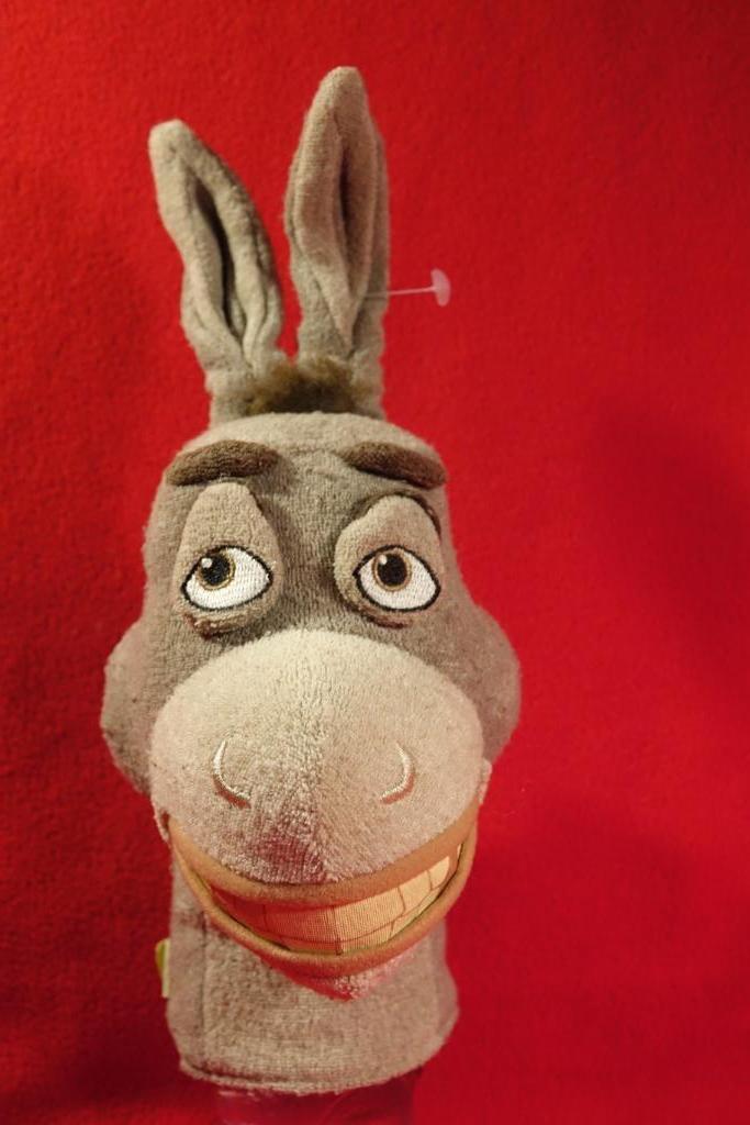 handpop ezel Donkey uit Shrek !, Enlèvement ou Envoi, Utilisé, Film, Figurine ou Poupée