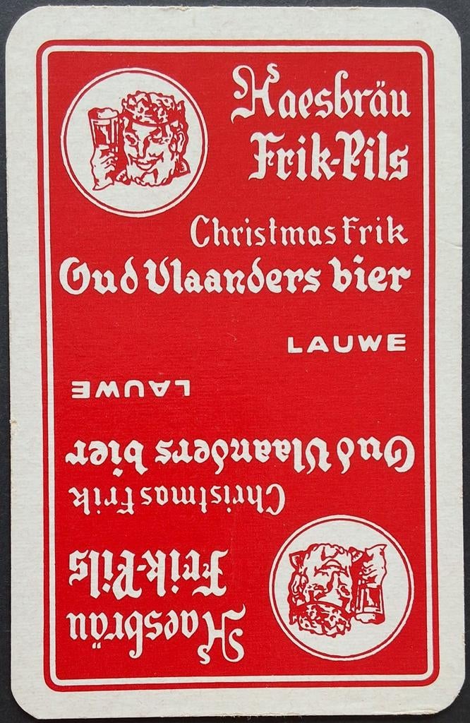 1 Speelkaart  Frik-pils, Verzamelen, Ophalen of Verzenden