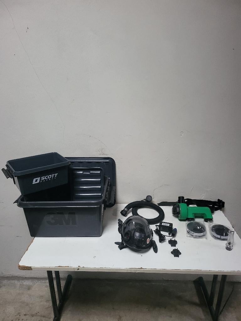 3M Scott Proflow SC Asbestos PF-602E met RFF-4000 FM4 masker, Doe-het-zelf en Bouw, Adembescherming, Ophalen of Verzenden, Gebruikt