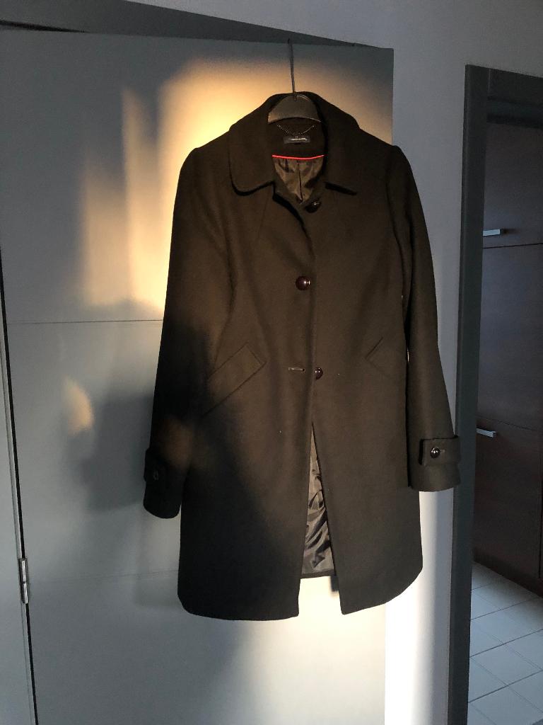 Winter mantel dames, Maat 38/40 (M), Terre Bleue, Zwart, Ophalen of Verzenden