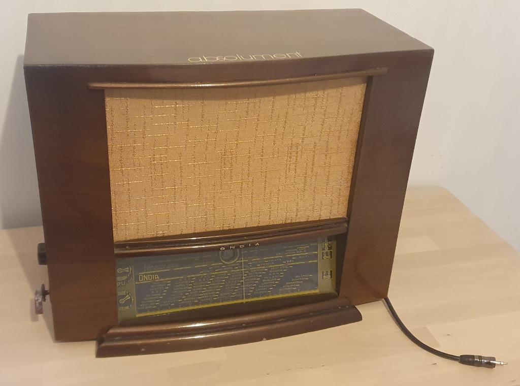 radio bluetooth vintage de marque A.bsolument, Enlèvement, Comme neuf, Radio